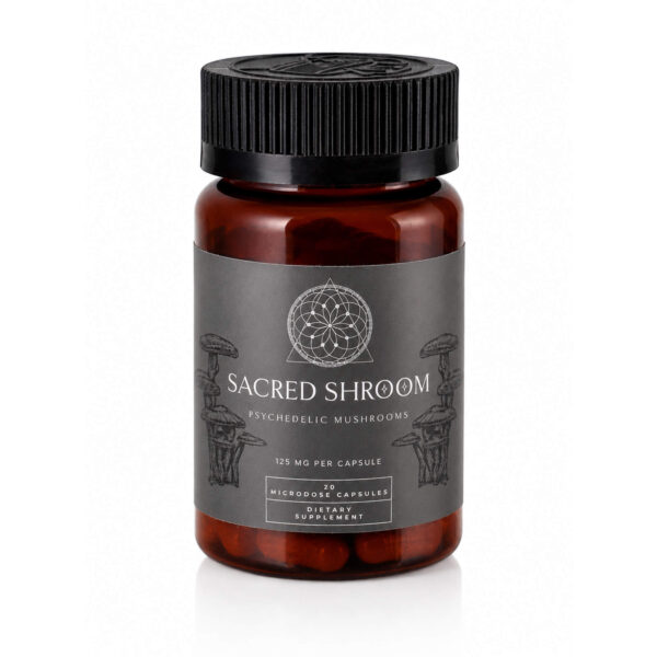 Microdose Capsules (125mg) 20 Capsules – Sacred Shroom Microdose Capsules (125mg) 20 Capsules – Sacred Shroom