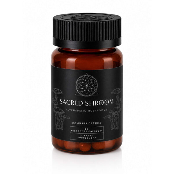 Microdose Capsules (250mg) 20 Capsules – Sacred Shroom