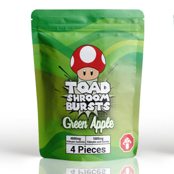 Toad Shroom Bursts – Green Apple 4000mg