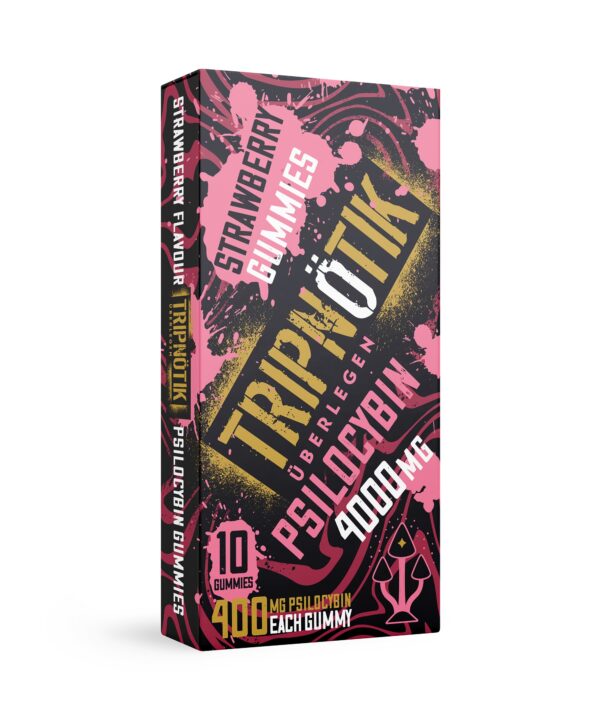 Tripnotik Strawberry Mushroom Gummies – 4000mg