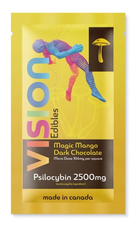 Vision Edibles Magic Mango Dark Chocolate – 2500mg