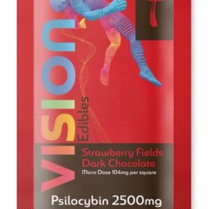 Vision Edibles Strawberry Fields Dark Chocolate – 2500mg