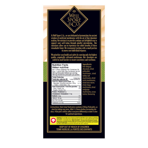 Well Spore & Co White Chocolate Green Tea Matcha Mushroom Bar – 6000mg